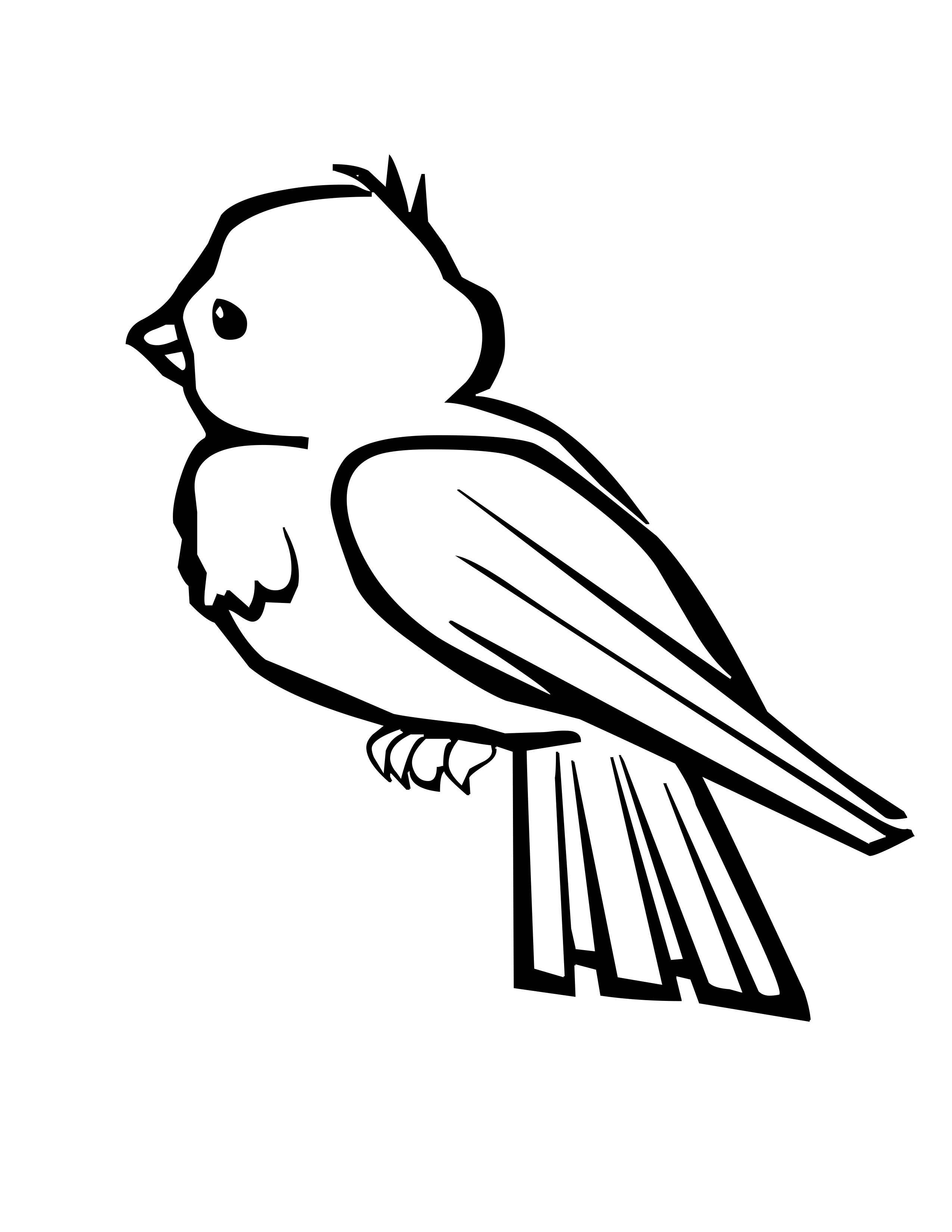 bird bird Colouring Pages